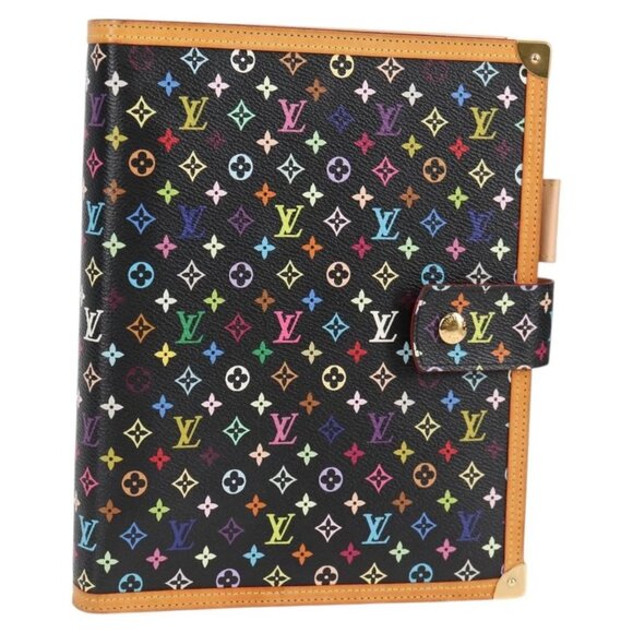 LOUIS VUITTON Multicolor Agenda GM Day Planner Cover Black - Picture 1 of 16